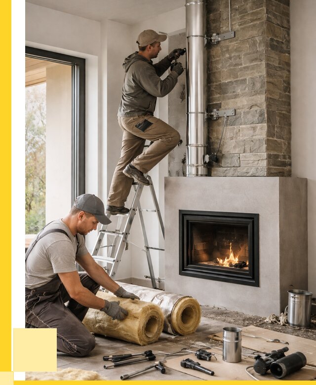 Монтаж дымоходов для каминов в Зеленодольске от 15525 р. ЭриданЗлн