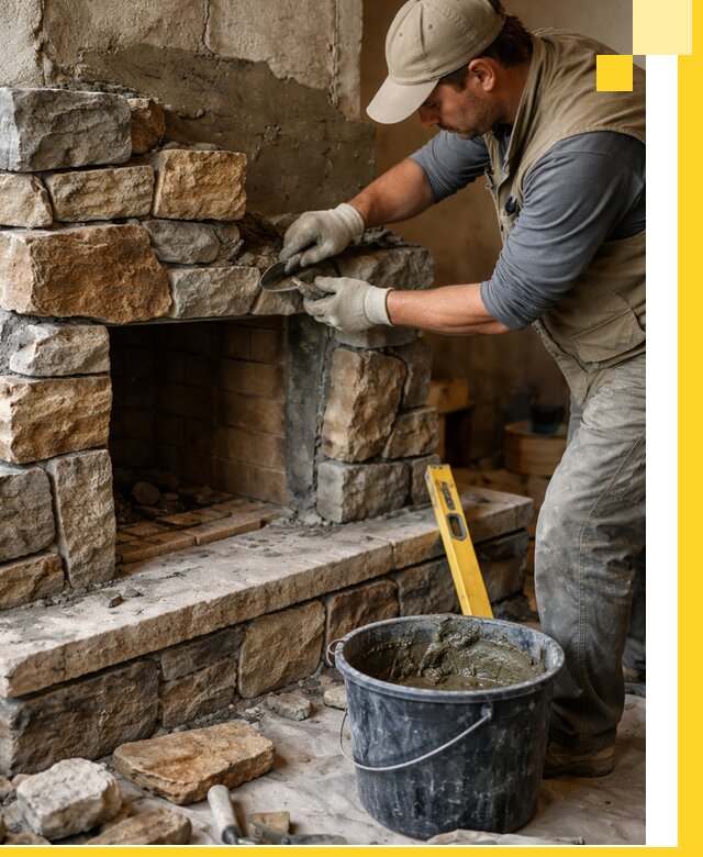 Изготовление и установка каменных каминов под ключ в Зеленодольске