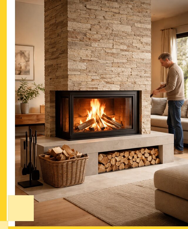 Дровяной камин под ключ в Зеленодольске от 207000 р. | ЭриданЗлн