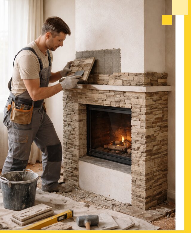 Изготовление и монтаж каминов для дома под ключ в Зеленодольске