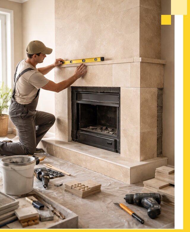 Установка и монтаж каминов в частном доме под ключ в Зеленодольске