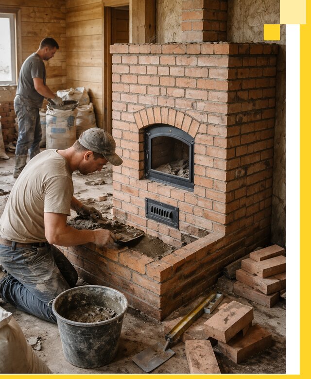 Профессиональное строительство печей в Зеленодольске под ключ