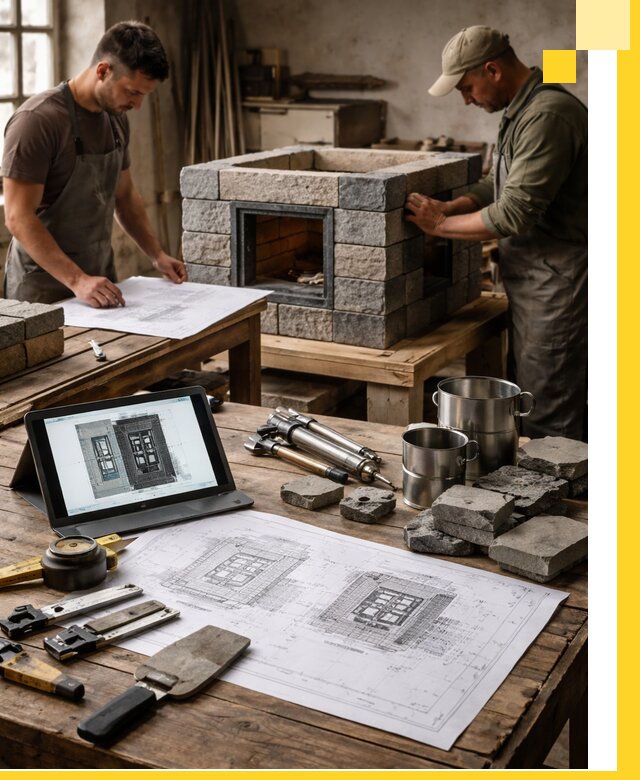 Разработка проектов печей с согласованием и монтажом в Зеленодольске