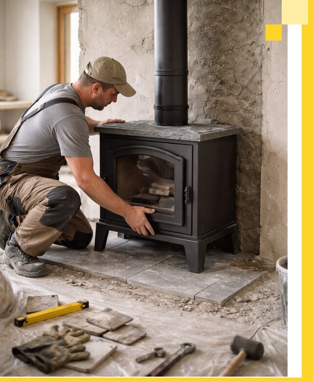 Профессиональный монтаж печей и каминов в Зеленодольске под ключ