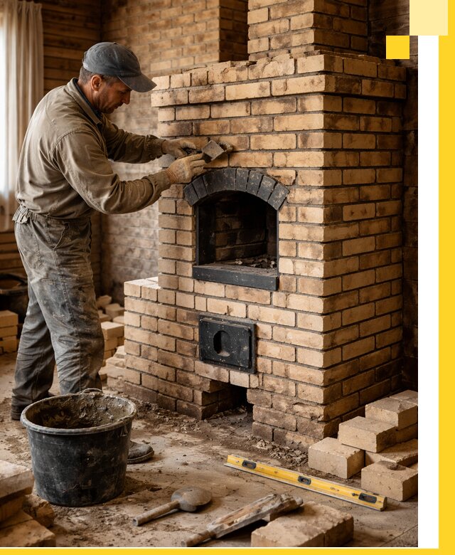 Кирпичные печи под ключ в Зеленодольске: проектирование и кладка