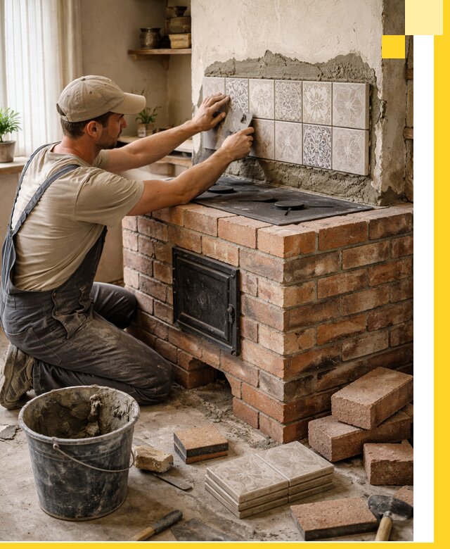 Печи с плитой на заказ монтаж гарантия и сервис в Зеленодольске