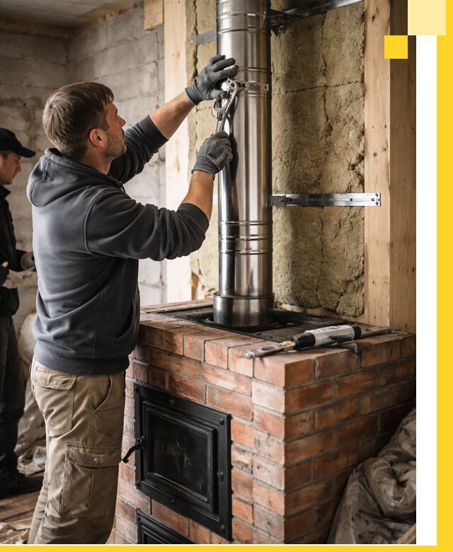 Изготовление и монтаж печей и дымоходов под ключ в Зеленодольске