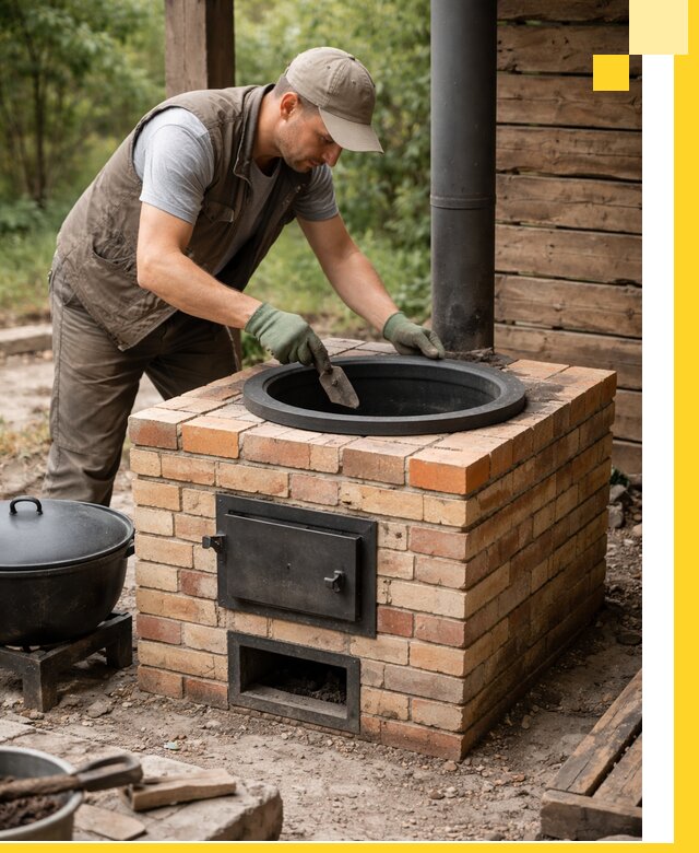 Изготовление и установка печей для казана в Зеленодольске под ключ