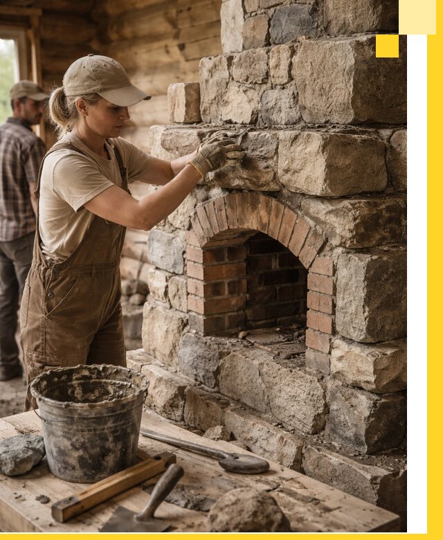 Каменные печи на заказ и монтаж в Зеленодольске, долговечные решения