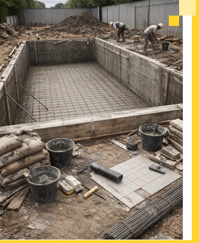 Строительство бассейнов под ключ в Зеленодольске, дизайн и монтаж