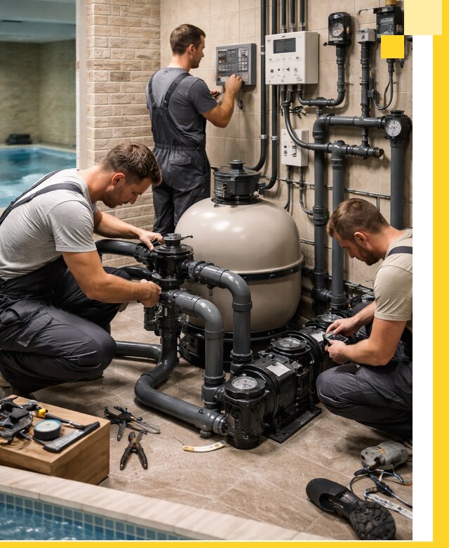 Комплексное оборудование для бассейнов под ключ в Зеленодольске