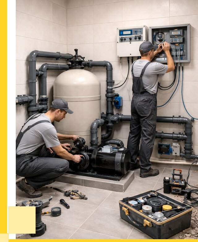 Монтаж оборудования для бассейнов в Зеленодольске от 41400 р. | ЭриданЗлн