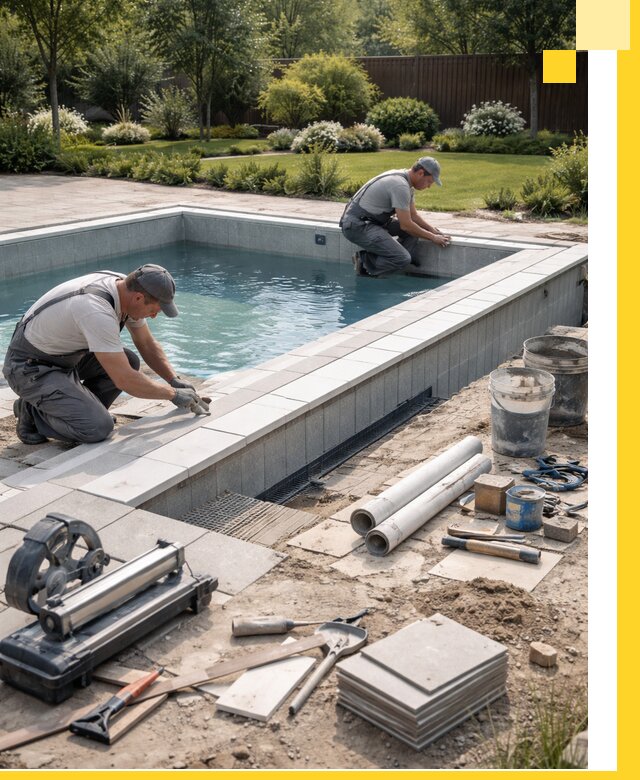 Строительство открытых бассейнов под ключ в Зеленодольске профессионально