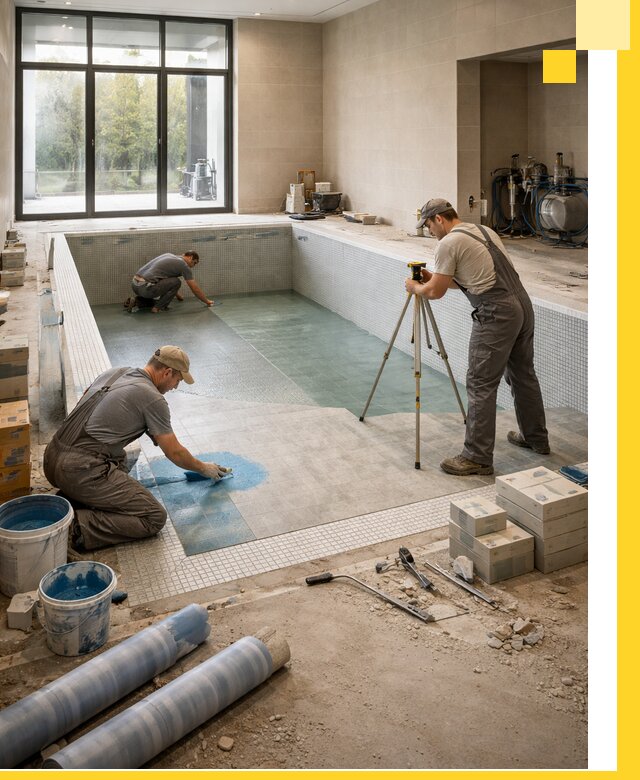 Проект и строительство закрытых бассейнов в Зеленодольске под ключ