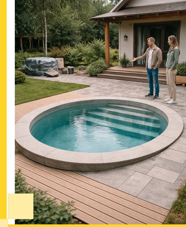 Бассейн на даче под ключ в Зеленодольске от 207000 р., ЭриданЗлн