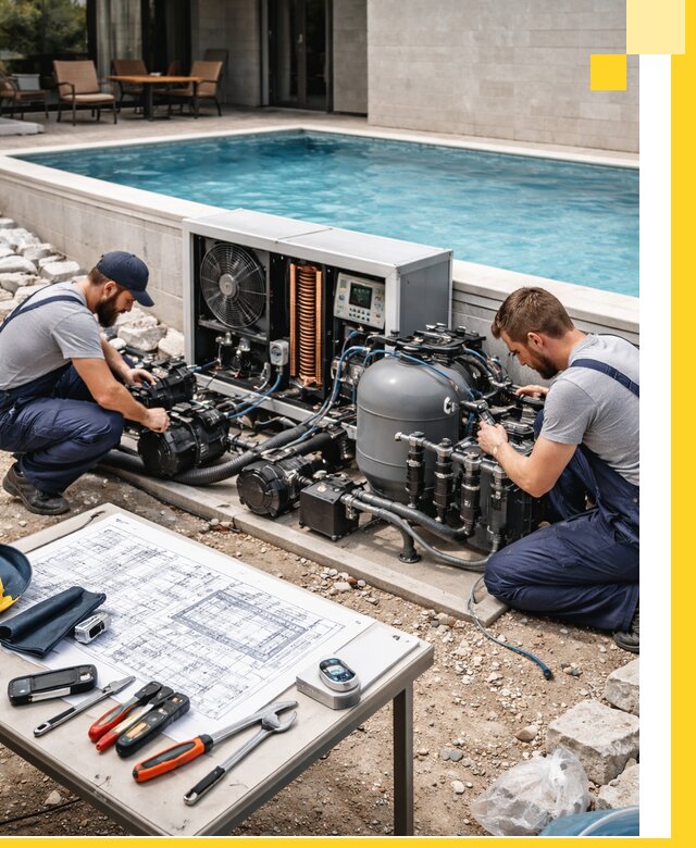 Проектирование и монтаж бассейнов с подогревом в Зеленодольске