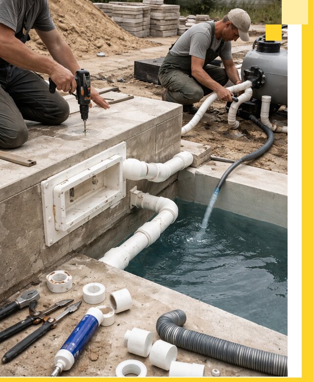 Строительство скиммерных бассейнов под ключ в Зеленодольске