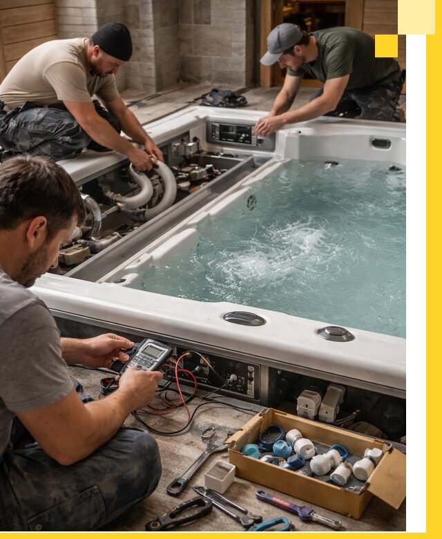 Гидромассажные бассейны под ключ в Зеленодольске, дизайн и монтаж