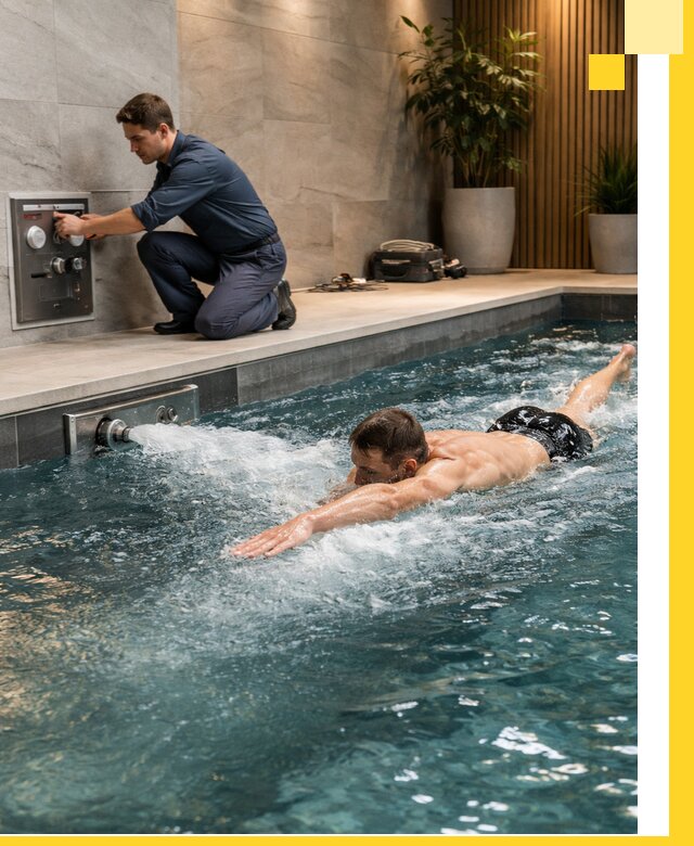 Проектирование и монтаж бассейнов с противотоком в Зеленодольске