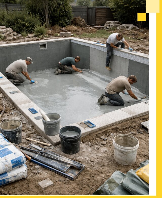 Изготовление и монтаж чаши бассейна под ключ в Зеленодольске