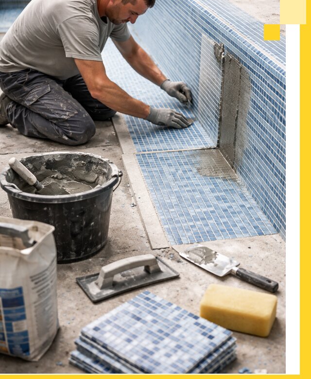 Укладка и ремонт мозаики для бассейнов под ключ в Зеленодольске