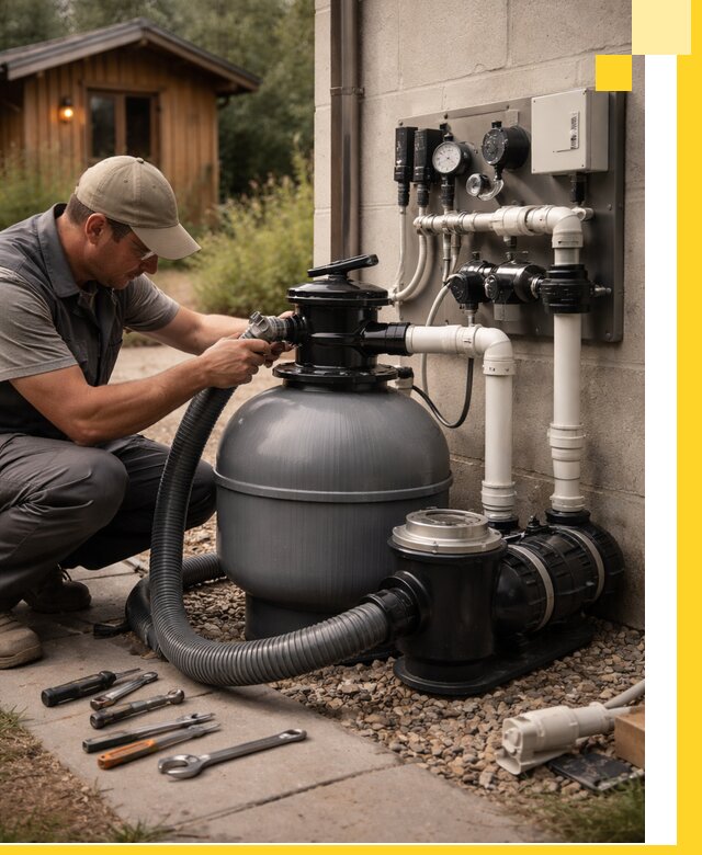 Продажа и монтаж фильтров и насосов для бассейнов в Зеленодольске