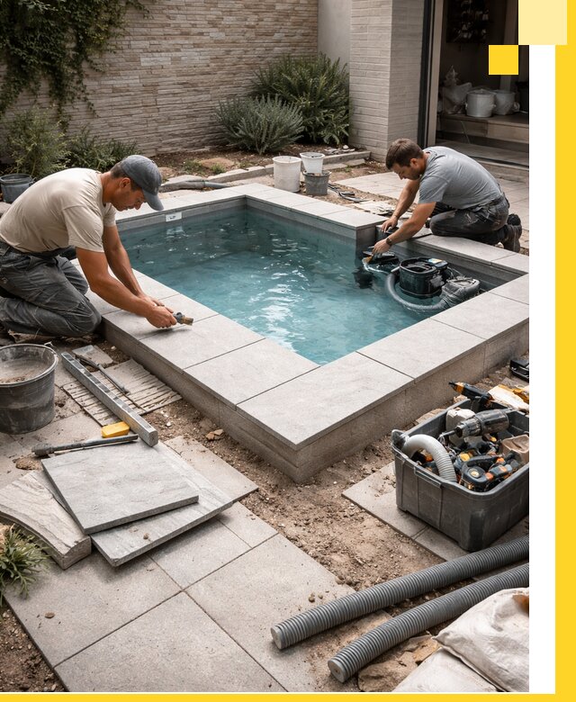 Мини бассейны под ключ в Зеленодольске, дизайн и установка