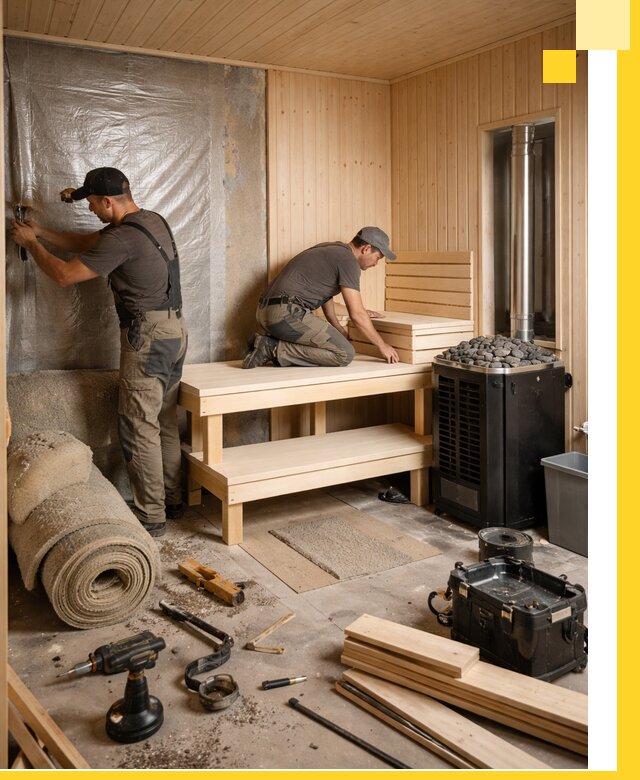 Проекты саун под ключ в Зеленодольске дизайн и строительство