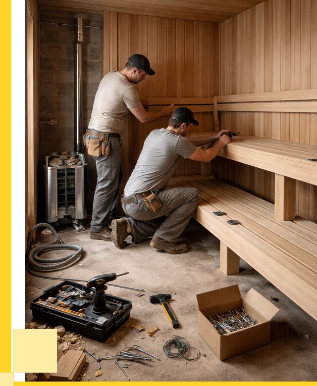 Монтаж саун под ключ в Зеленодольске от 124200 р. | ЭриданЗлн