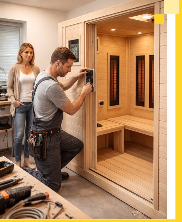 Инфракрасные сауны под ключ в Зеленодольске продажа и установка