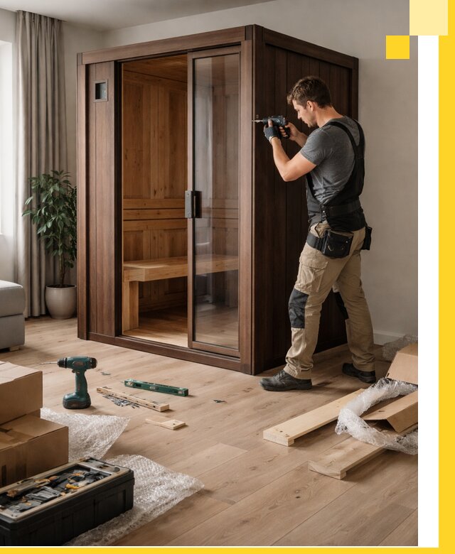 Установка и производство мини саун под ключ в Зеленодольске