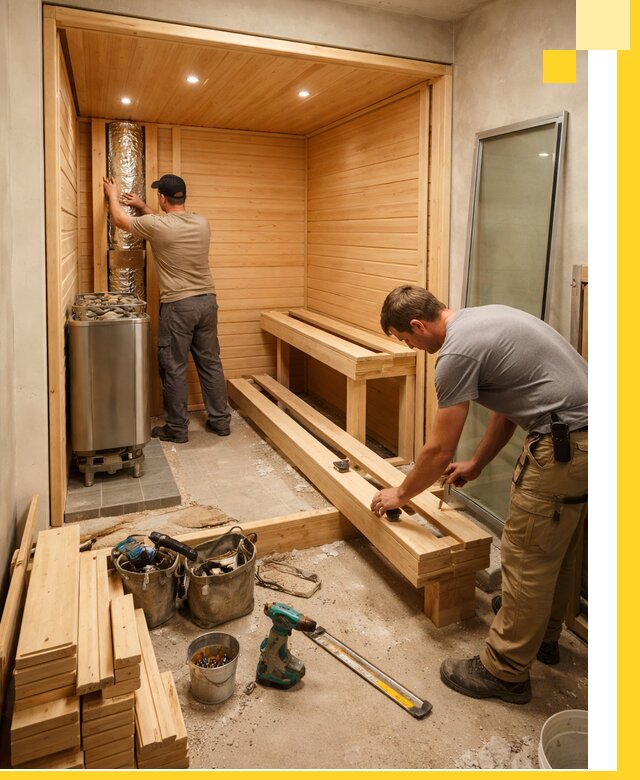 Проектирование и установка домашних саун под ключ в Зеленодольске