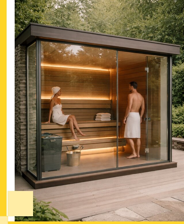 Сауна стеклянная и двери для сауны в Зеленодольске от 258750 р. | ЭриданЗлн