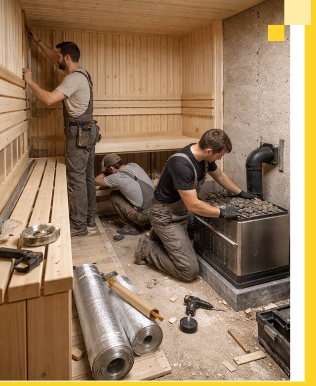 Индивидуальные сауны на заказ в Зеленодольске под ключ, проект и монтаж