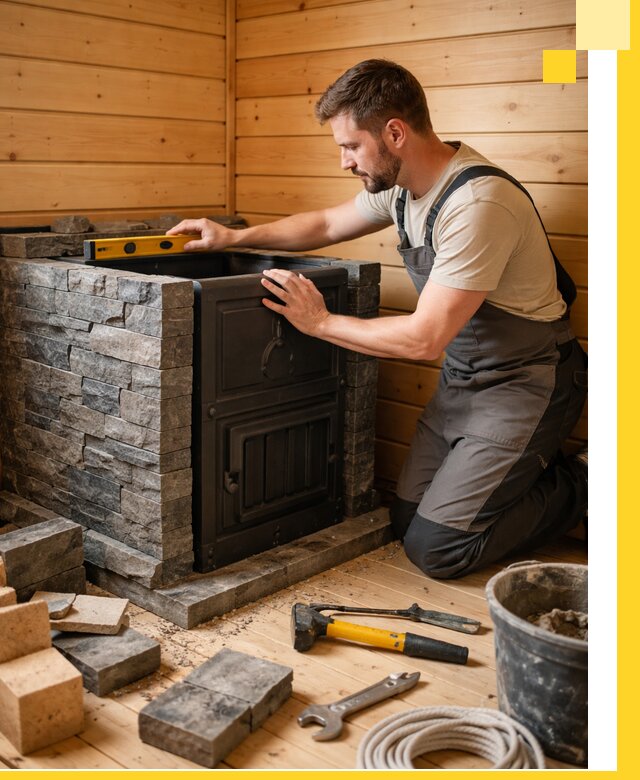 Производство и установка печей для саун под ключ в Зеленодольске