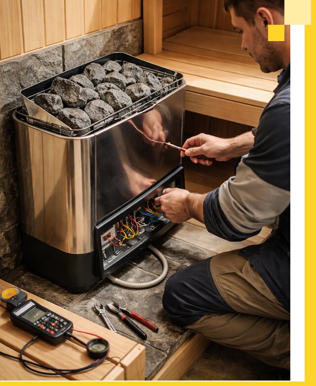 Продажа и установка электрокаменок для саун в Зеленодольске