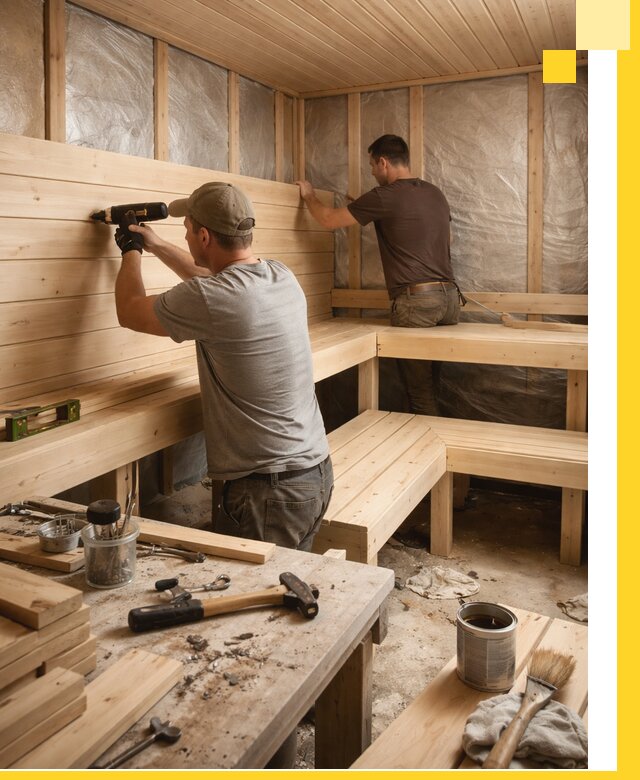 Профессиональная отделка бань и саун под ключ в Зеленодольске