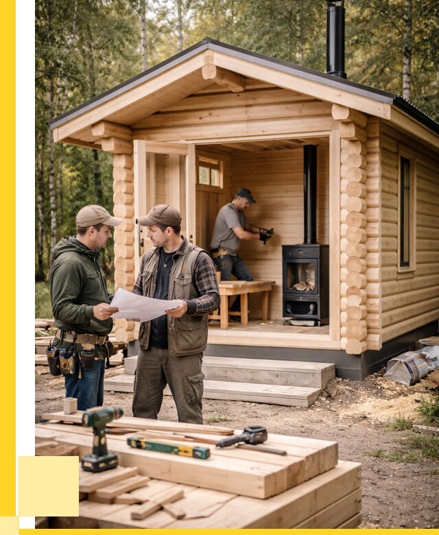 Монтаж бань под ключ в Зеленодольске — от 207000 р. | ЭриданЗлн