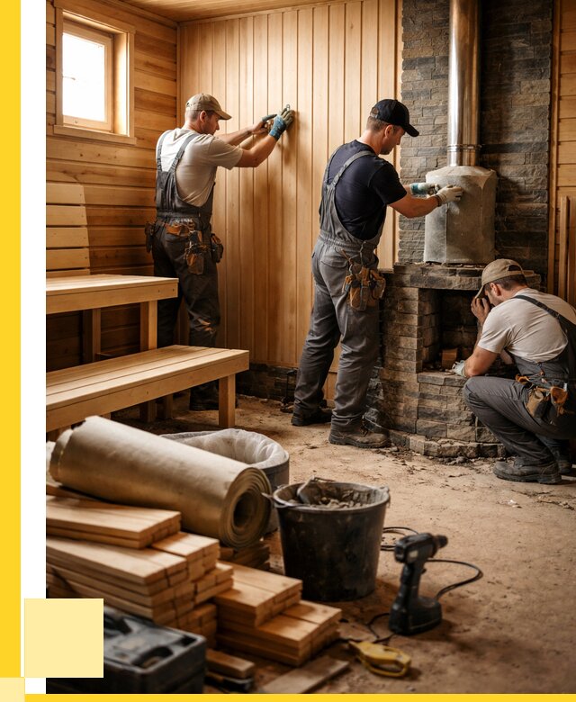 Ремонт бань под ключ в Зеленодольске от 46575 р. | ЭриданЗлн