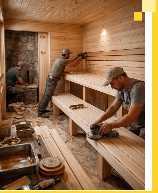 Профессиональная отделка бань в Зеленодольске под ключ, с гарантией