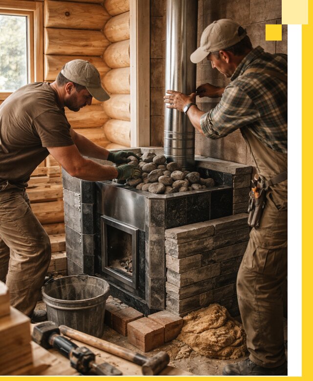 Строительство и отделка русских бань под ключ в Зеленодольске