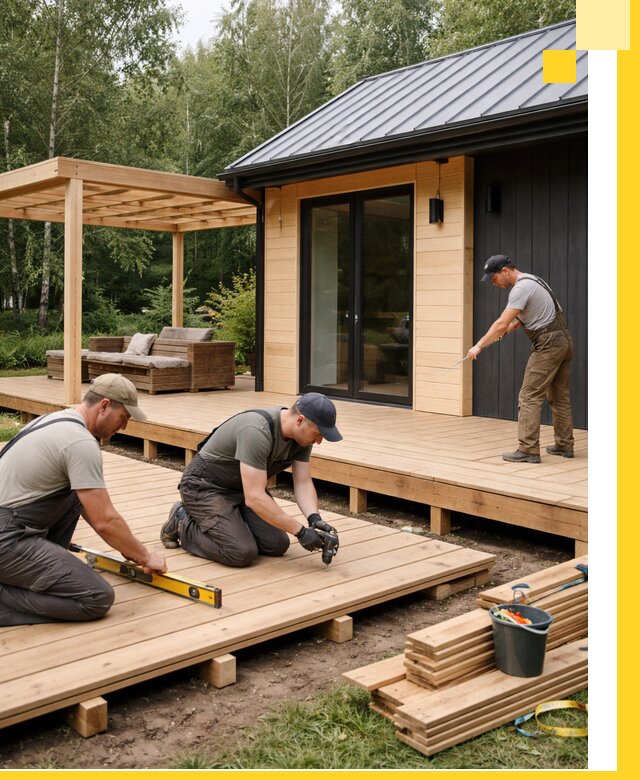 Строительство бань с террасой и бассейном под ключ в Зеленодольске