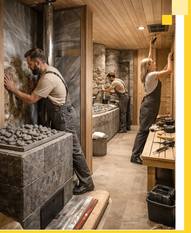 Строительство бань и SPA процедур в Зеленодольске под ключ и отделкой