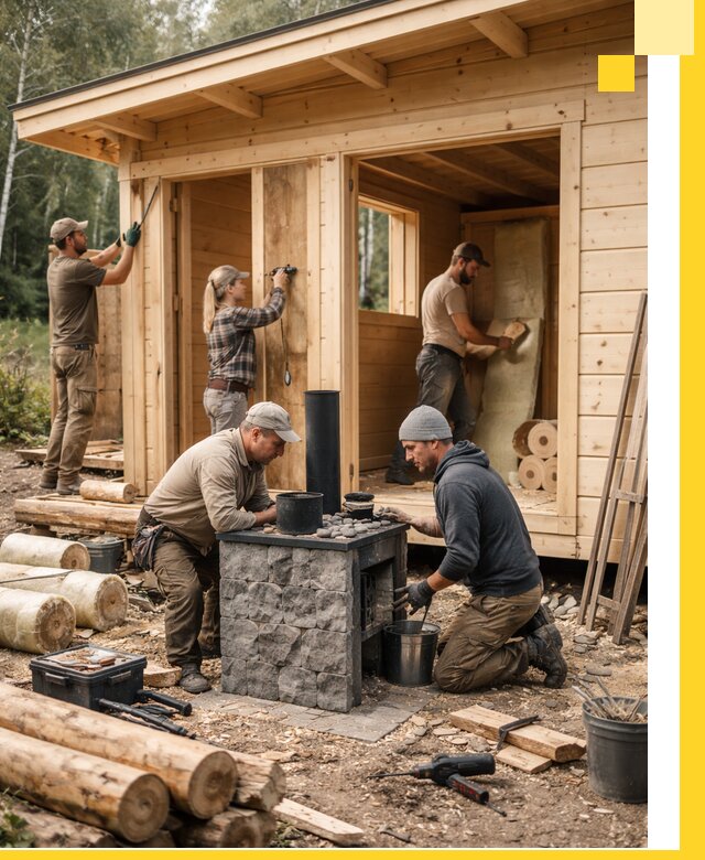 Купить баню под ключ в Зеленодольске строительство монтаж отделка