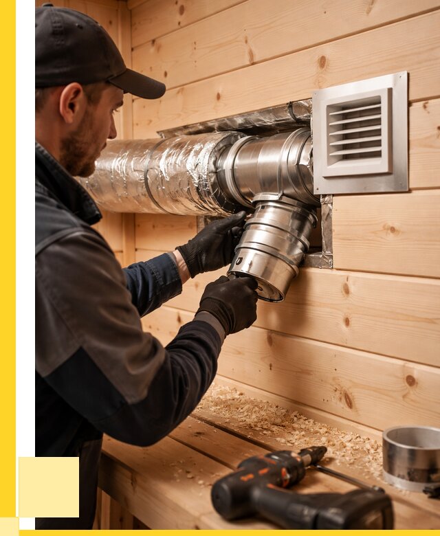 Монтаж вентиляции бани в Зеленодольске от 12420 р. | ЭриданЗлн