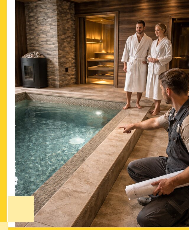 Проект бани с бассейном под ключ в Зеленодольске от 67275 р. | ЭриданЗлн