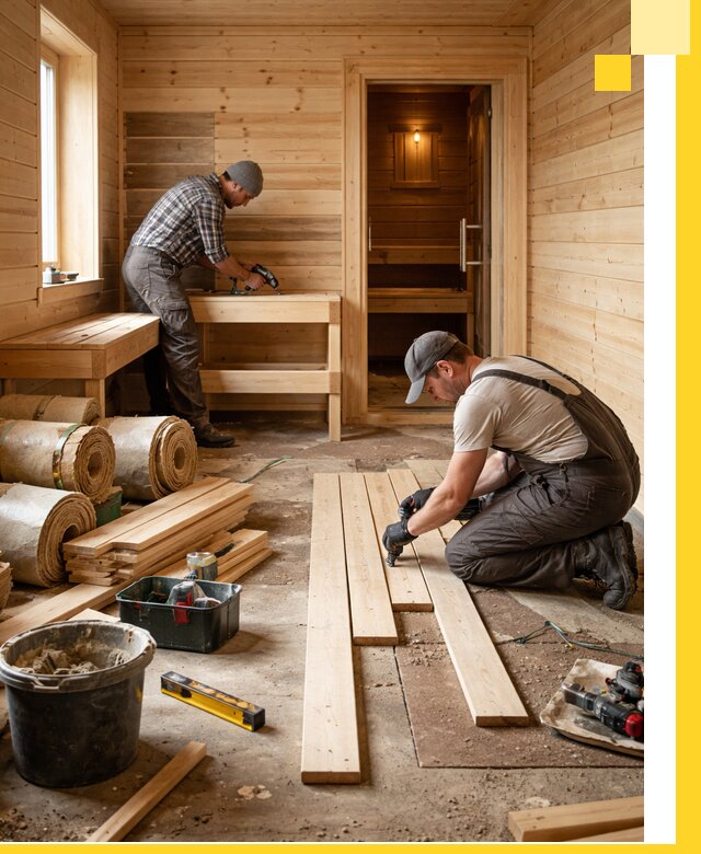 Индивидуальный проект бани с комнатой отдыха под ключ в Зеленодольске