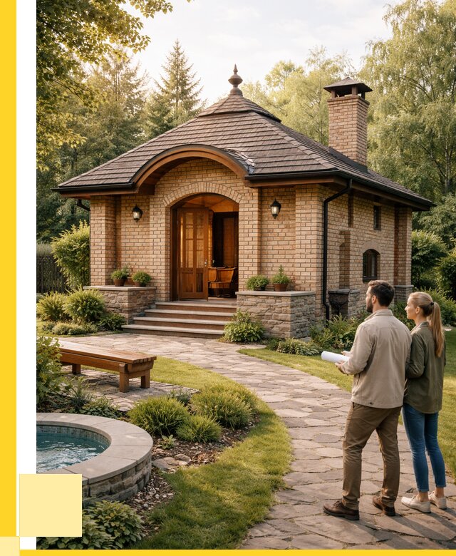 Проект кирпичной бани в Зеленодольске от 31050 р. | ЭриданЗлн