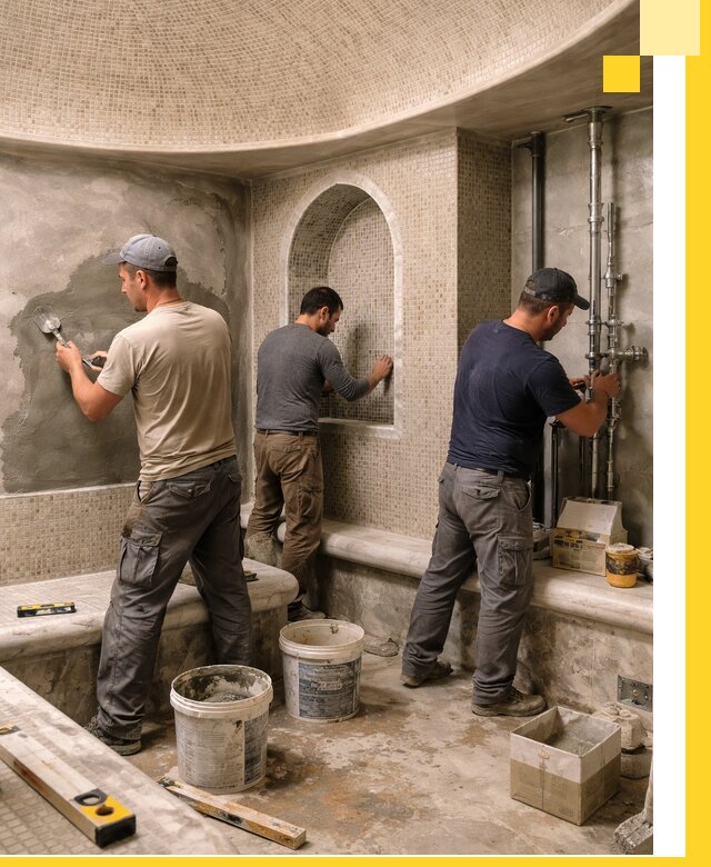 Профессиональный монтаж хамамов под ключ в Зеленодольске с гарантией