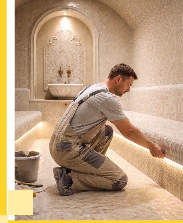 Отделка хамамов под ключ в Зеленодольске от 5693 р. | ЭриданЗлн